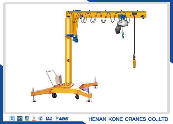 Warehouse 500kg Jib Crane On Wheels portátil eléctrico